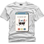 Do I Look Like I Care Cat Design Printed Polyester T-Shirt - Premium Quality in Classic White