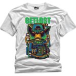 Get Lost Printed Polyester T-Shirt - Premium Quality in Classic White