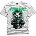 Punk You Printed Polyester T-Shirt - Premium Quality in Classic White
